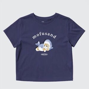 Uniqlo Navy Mofusand Short Sleeve Tee